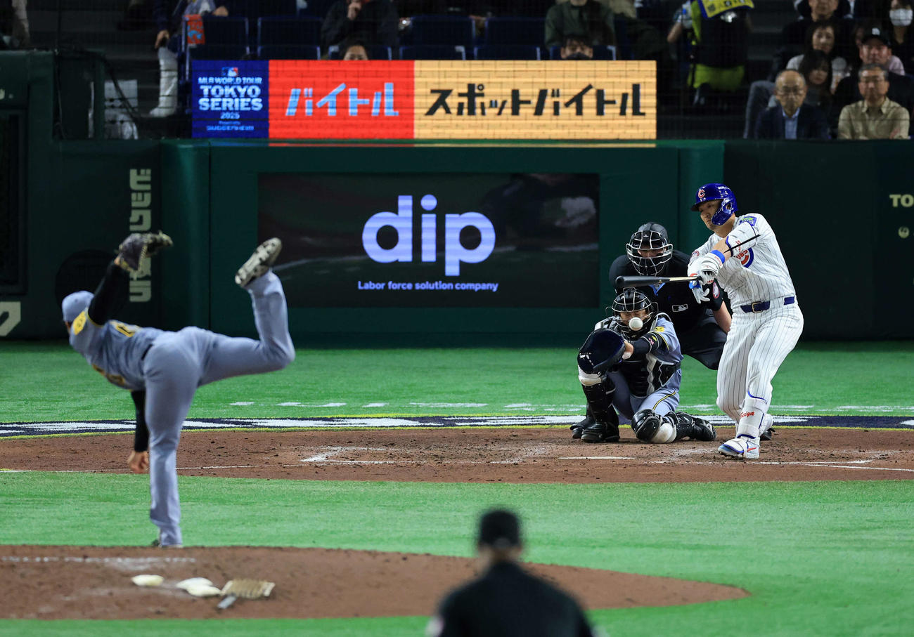 15日のカブス戦で、鈴木誠也と対戦