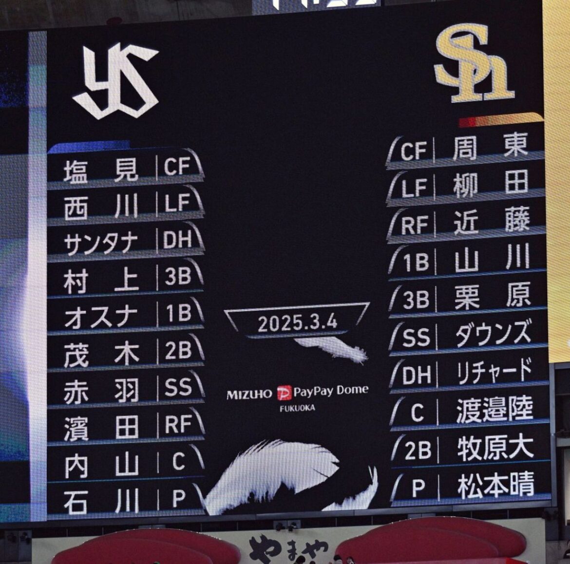 「打順が美しすぎて」本拠地初ゲームのスタメンにファン〝発狂〟ソフトバンクOP戦「シーズン中もこれでいこう」：「おっ！」でつながる地元密着のスポーツ応援メディア 西スポWEB OTTO! - 西日本新聞me