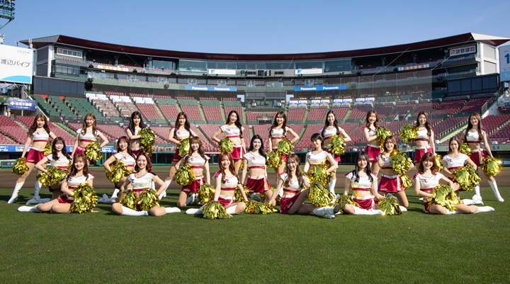 東北ゴールデンエンジェルス 2025シーズンメンバー ©Rakuten Eagles