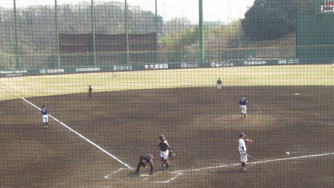 巨人 舟越秀虎がライトへヒットを放つ（読売ジャイアンツ対 青森大学 2025年3月26日）