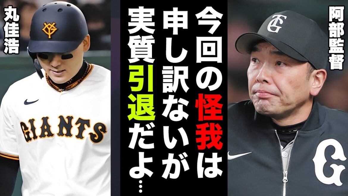 丸佳浩が開幕前に大怪我で離脱...阿部監督が漏らした実質クビの本音や引退の真相に驚きを隠せない...年俸も減額された巨人軍の主砲の代わりの選手の正体に言葉を失う...【プロ野球】【MLB】