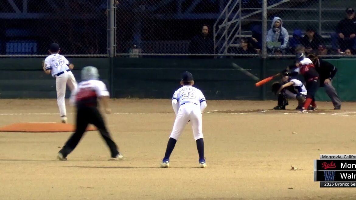 Walnut Select vs Monrovia Reds 12U Baseball | Full Game