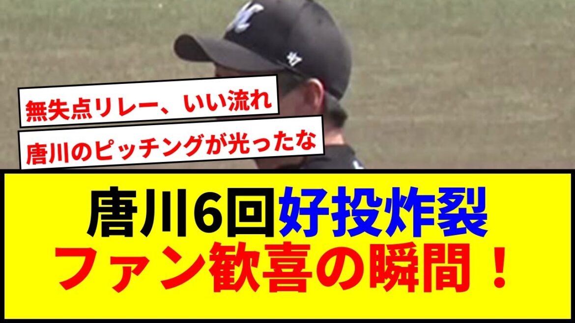 【速報】唐川の神ピッチングでロッテ驚愕7連勝www 【速報】唐川の神ピッチングでロッテ驚愕7連勝www