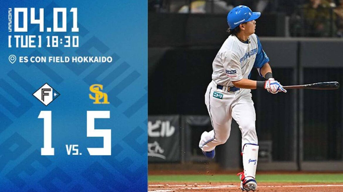 【いよいよエスコン開幕！開幕４番指名の野村のエスコンアーチ！】4/1 vs.福岡ソフトバンクホークス　ハイライト