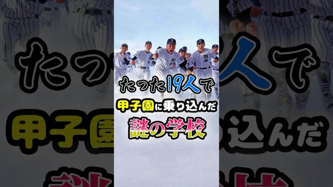 たった19人で甲子園に乗り込んだ「謎の学校」に関する雑学　#野球 #高校野球 #甲子園