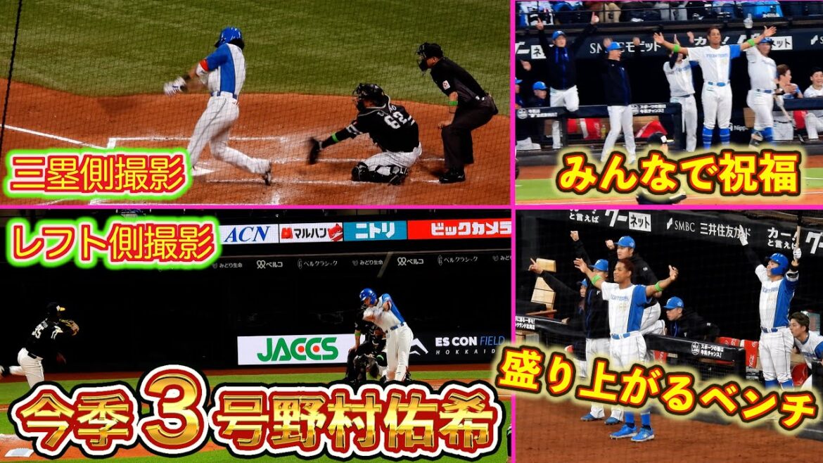 【20250401】野村佑希の今季３号ホームラン