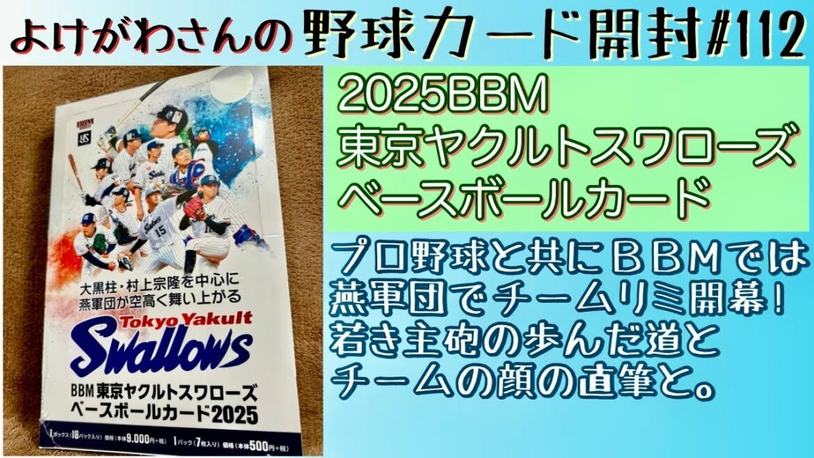 【開封動画】BBM 東京ヤクルトスワローズ ベースボールカード2025をたしなむ。【野球カード】 【開封動画】BBM 東京ヤクルトスワローズ ベースボールカード2025をたしなむ。【野球カード】