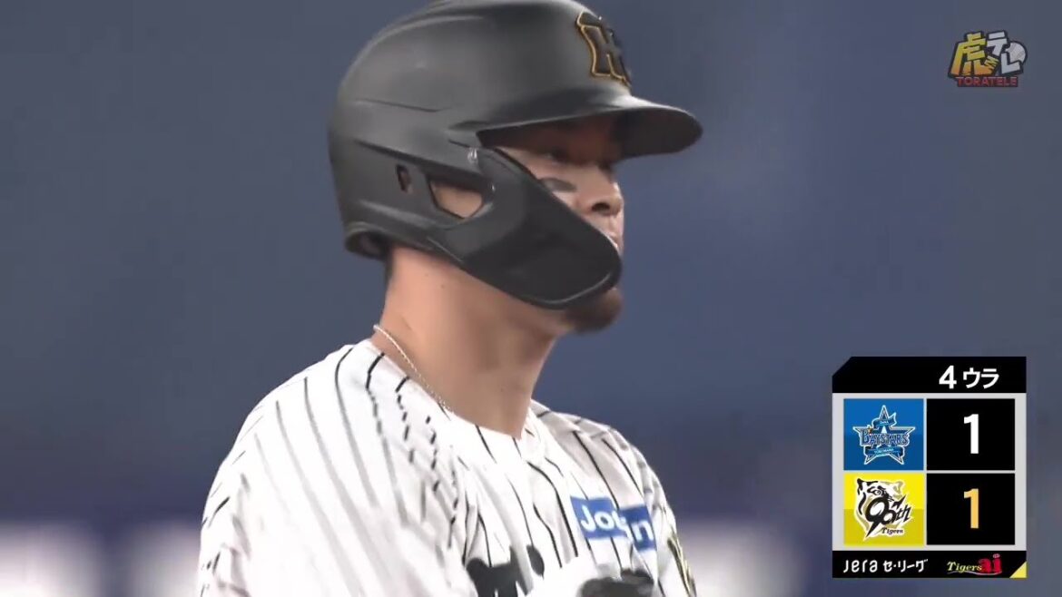 【待望】4回裏、3番佐藤輝選手の右中間同点タイムリーツーベースヒットで同点に追いつく！【2025/4/2 Ｔ－ＤＢ】