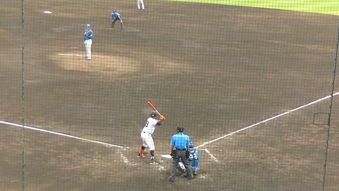 ウレーニャ レフトへヒットを放つ（読売ジャイアンツ対 日本ハムファイターズ2024年6月9日）