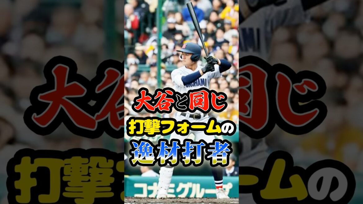 大谷翔平と同じ打撃フォームの「逸材打者」に関する雑学　#野球 #高校野球 #甲子園