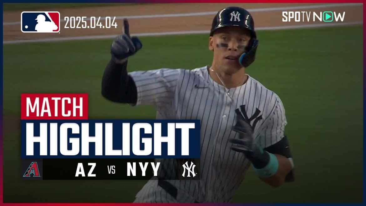 【ヤンキースがジャッジの先制3ランを含む12安打の猛攻で連敗ストップ】ダイヤモンドバックスvsヤンキース 試合ハイライト MLB2025シーズン 4.4 【ヤンキースがジャッジの先制3ランを含む12安打の猛攻で連敗ストップ】ダイヤモンドバックスvsヤンキース 試合ハイライト MLB2025シーズン 4.4
