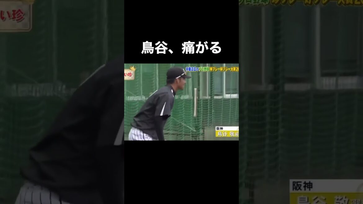 鳥谷、痛がる #shorts