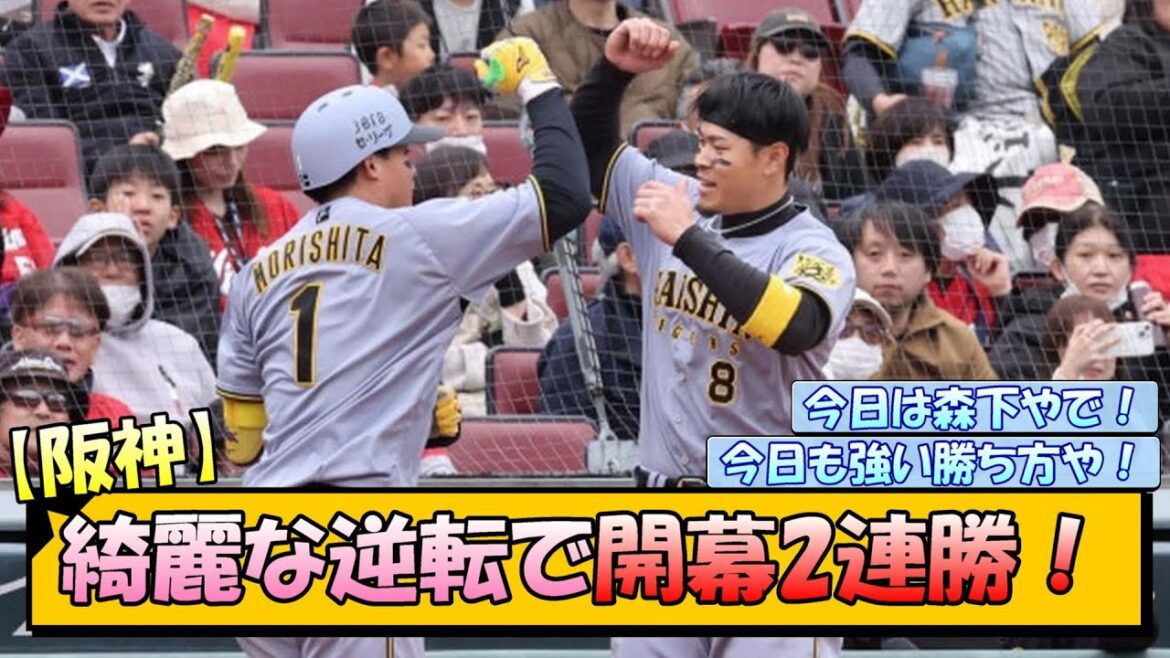 【阪神】綺麗な逆転で開幕2連勝！【なんJ/2ch/5ch/ネット 反応 まとめ/阪神タイガース/藤川球児/プロ野球】