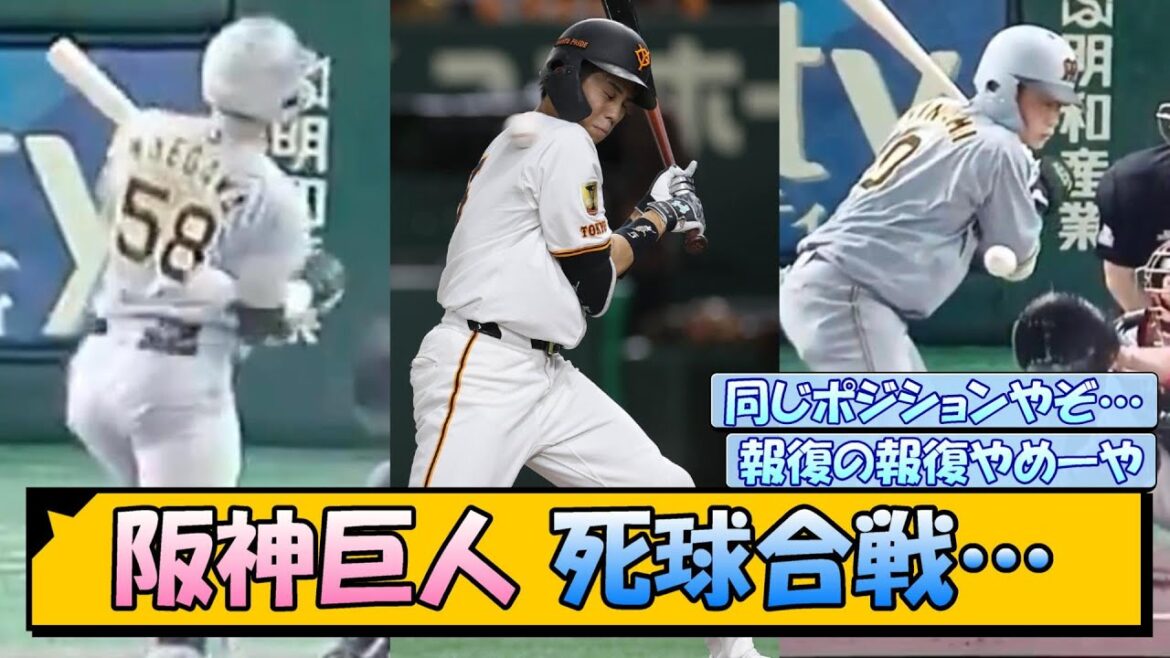 阪神巨人 死球合戦…【なんJ/2ch/5ch/ネット 反応 まとめ/阪神タイガース/藤川球児/プロ野球】