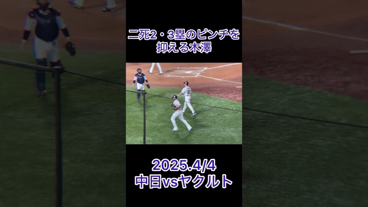 悠平と抱き合う 木澤尚文ピンチを脱出する #東京ヤクルトスワローズ #プロ野球 #野球