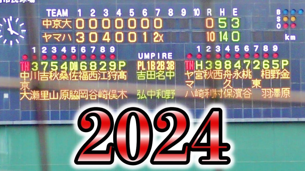 数ヶ月後全国ベスト8を遂げる中京大学に圧倒的な力を見せつけたヤマハ硬式野球部【2024/3/11 第23回東海社会人・愛知大学野球対抗戦】 数ヶ月後全国ベスト8を遂げる中京大学に圧倒的な力を見せつけたヤマハ硬式野球部【2024/3/11 第23回東海社会人・愛知大学野球対抗戦】