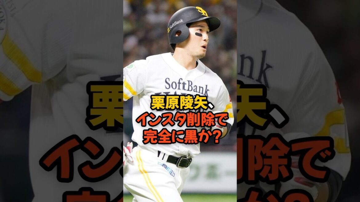 栗原陵矢、インスタグラム削除で完全に黒か、、 #野球