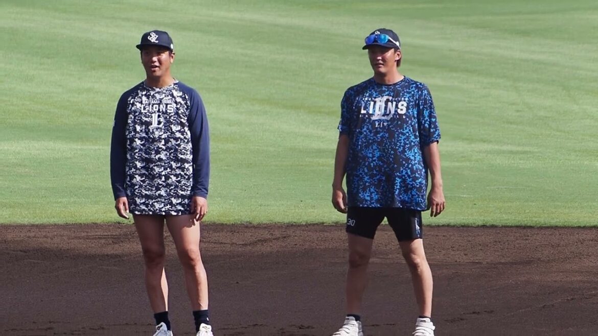 2024.08.25 読売-埼玉西武 #元山飛優 走塁練習 (ジャイアンツ球場)