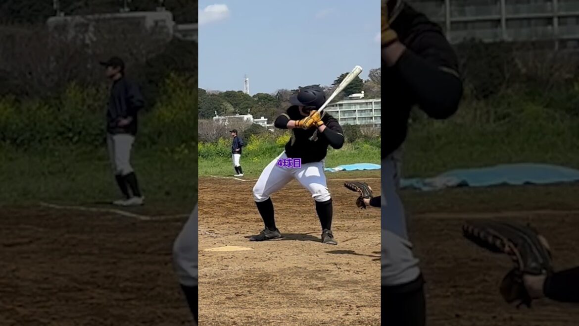 右中間へのツーベースを全球解説。 #shorts #baseball #野球 #batting #バッティング #野球のミカタ #打撃探究部屋