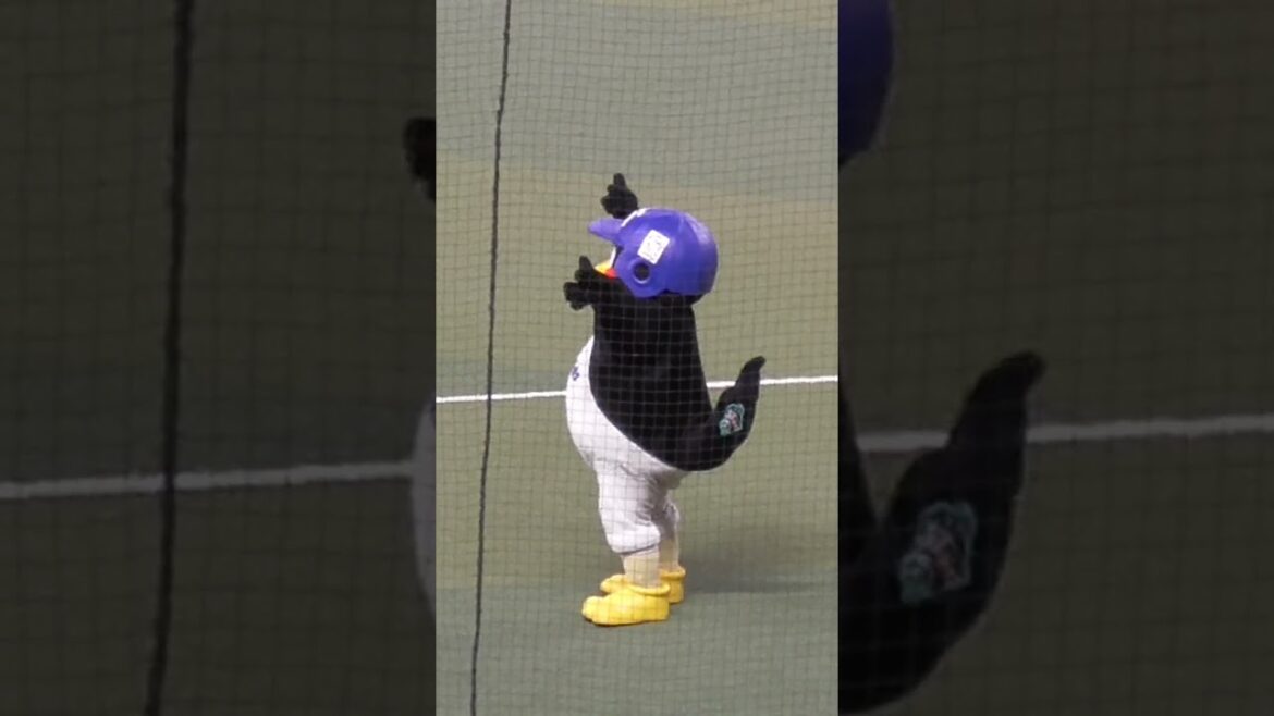 つば九郎　山崎 晃大朗 選手応援歌ダンス　#東京ヤクルトスワローズ #shorts