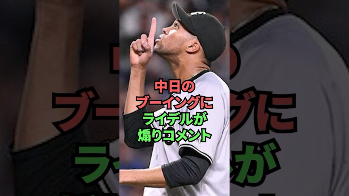 中日のブーイングにライデルが煽りコメント 中日のブーイングにライデルが煽りコメント