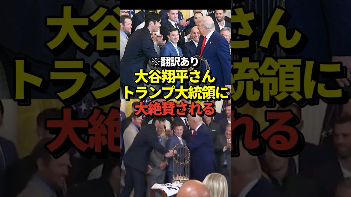 ㊗️26万再生！大谷翔平選手をトランプ大統領が大絶賛！#shorts #大谷翔平 #野球