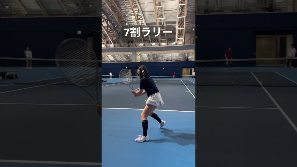涌井プロと7割ラリー #tennis #宇野真彩 #테니스