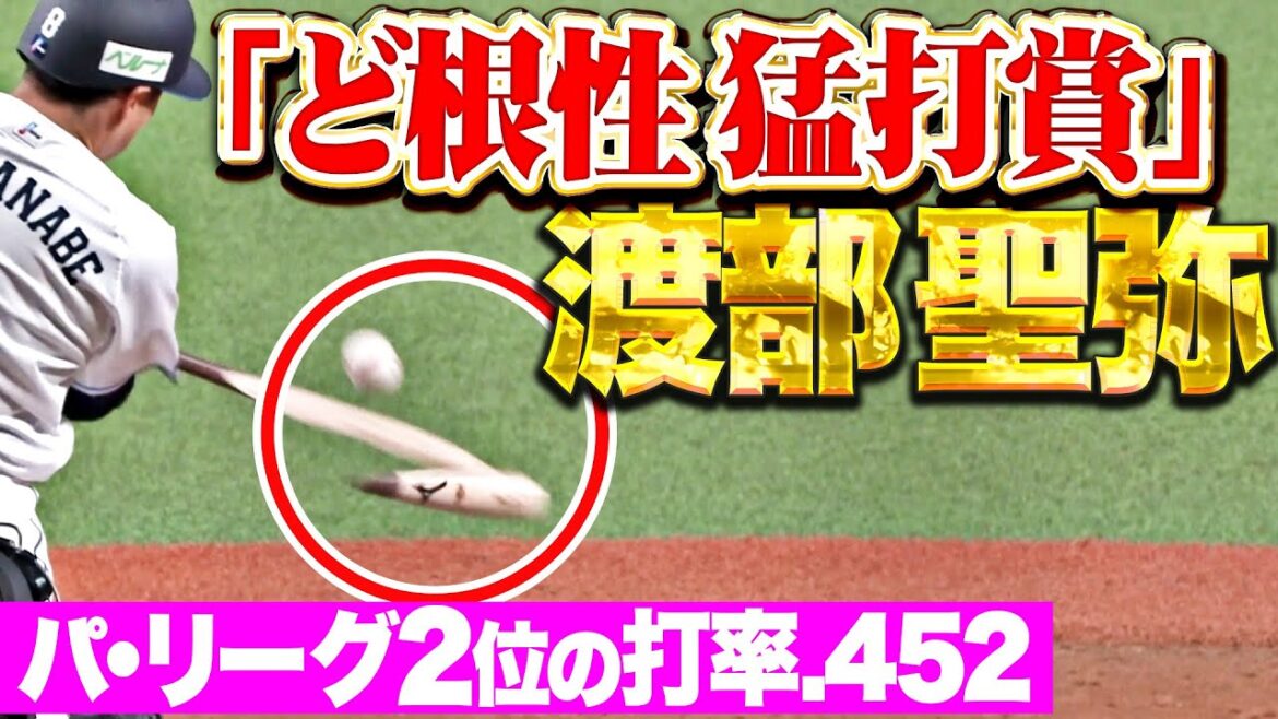 【種市攻略のお手本!?】渡部聖弥『バット折りながら…“ど根性ヒット”含む3安打猛打賞で打率.452』