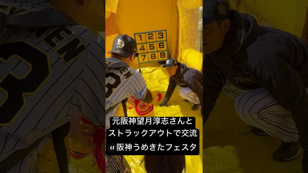 OB望月惇志さんと野球体験⚾️阪神90周年記念イベント㊗️「タイガースうめきたフェス」#阪神タイガース #望月淳志 #阪神ファン #阪神ファンと繋がりたい  #プロ野球
