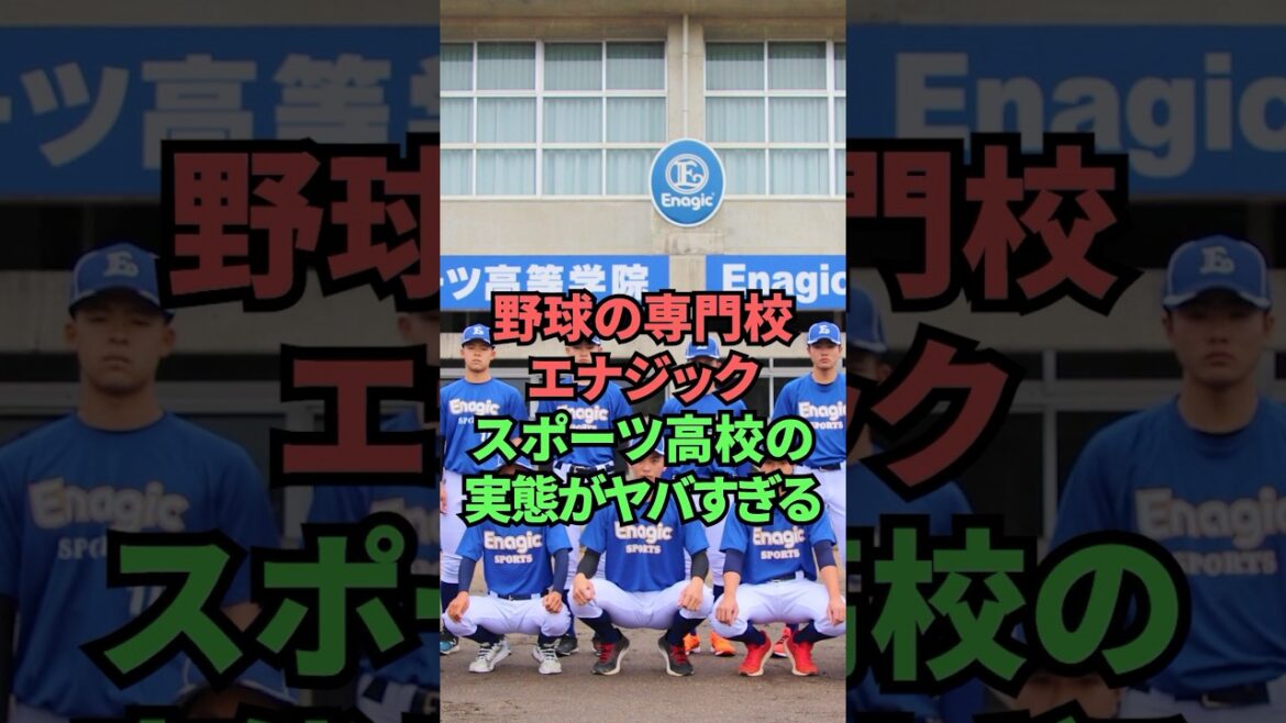 野球の専門校エナジックスポーツ高校の実態がヤバすぎる 野球の専門校エナジックスポーツ高校の実態がヤバすぎる