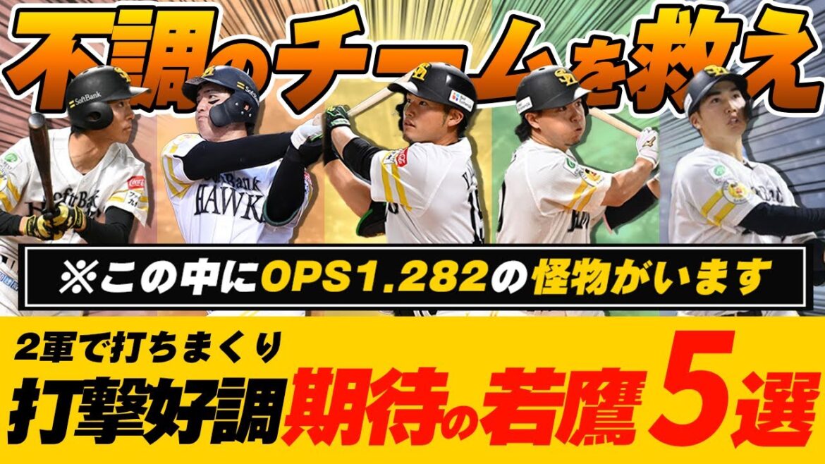 【期待の若鷹】ホークス2軍で打ちまくりな打撃好調選手5選!開幕から不調のチームを救え!!【ゆっくり解説】#ソフトバンクホークス 【期待の若鷹】ホークス2軍で打ちまくりな打撃好調選手5選!開幕から不調のチームを救え!!【ゆっくり解説】#ソフトバンクホークス