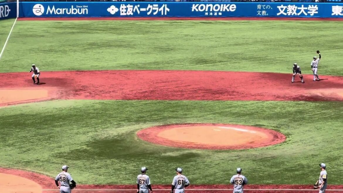 2025.3.18 阪神 試合前 内野シートノック 2025.3.18 阪神 試合前 内野シートノック