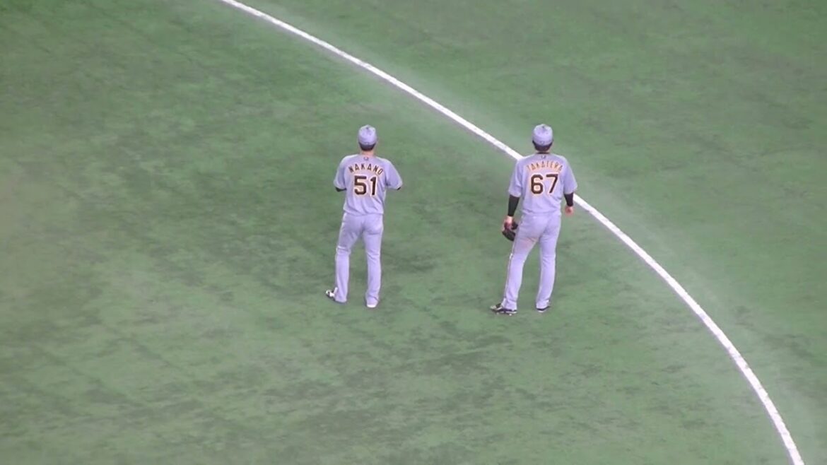 シートノック中野拓夢の動き2025年4月4日 東京ドーム 阪神タイガース練習