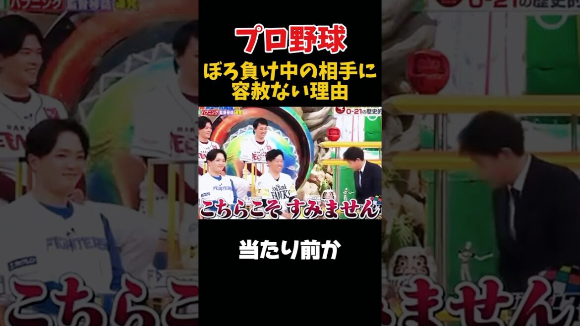 プロ野球選手が最善を尽くす理由が面白い #野球 #プロ野球 #面白い #ソフトバンクホークス #楽天ゴールデンイーグルス #ダウンタウン #浜田雅功