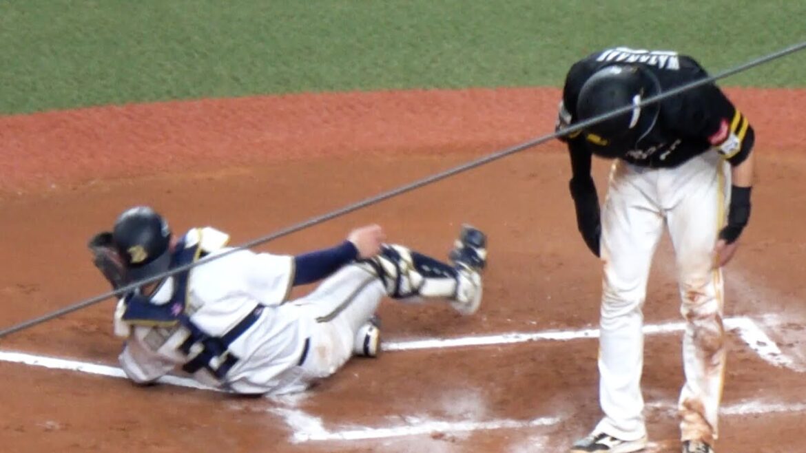 【若月健矢】延長10回チームを救う好ブロック‼後のベンチ 現地映像 オリックス