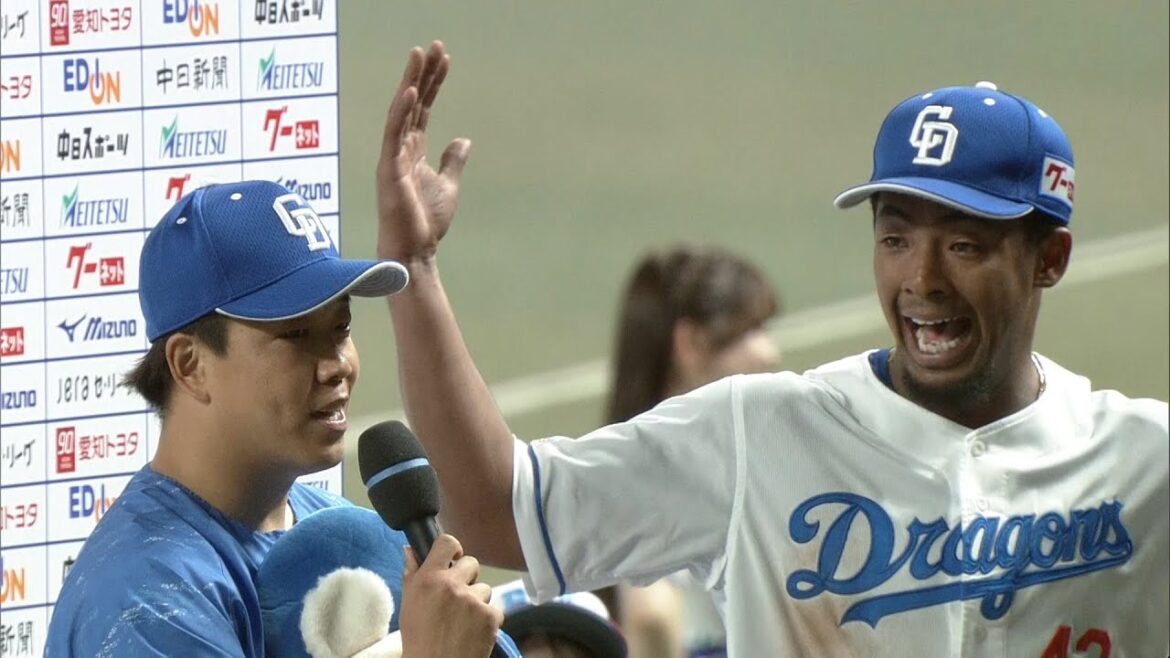 2025年4月9日  ヒーローインタビュー #柳裕也 投手 #ブライト健太 選手