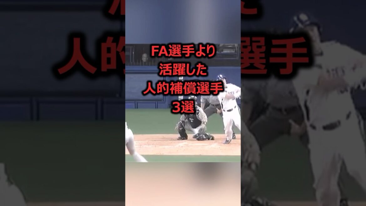 FA選手より活躍した人的補償選手3選 #プロ野球