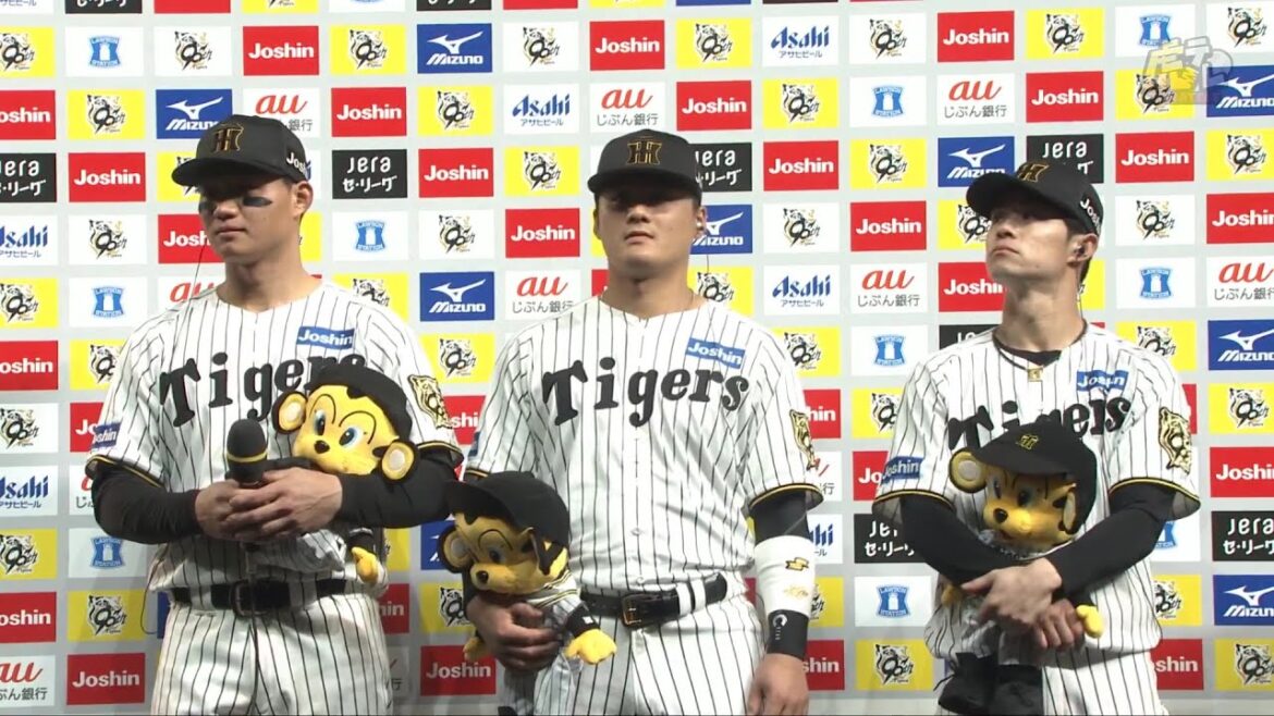 【#森下翔太 選手、#前川右京 選手、#中野拓夢 選手のヒーローインタビュー、#藤川球児 監督インタビュー】 4月11日(金) 阪神vs中日（甲子園）