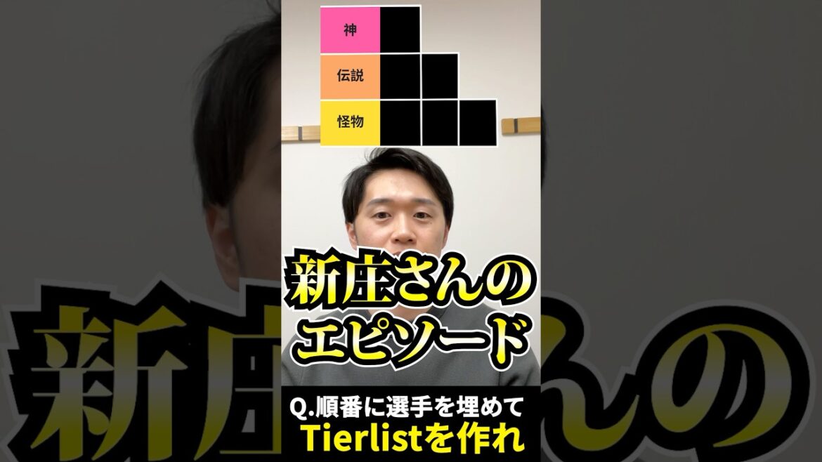 プロ野球tierを作ろう #tierlist #新庄剛志 #プロ野球 #日ハム #阪神