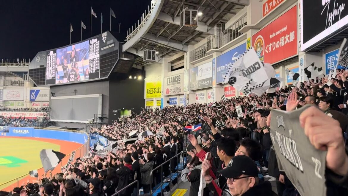 俺らのマリーンズ→チャンステーマ6 2025/4/11 ロッテ vs ソフトバンク  #chibalotte