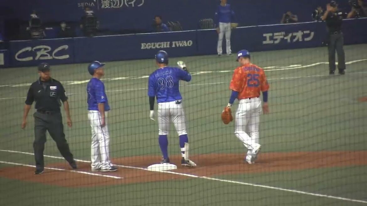 横浜DeNAベイスターズ 京田陽太選手 レフト前ヒット 第1打席 VS 中日ドラゴンズ 2024/10/6 バンテリンドーム