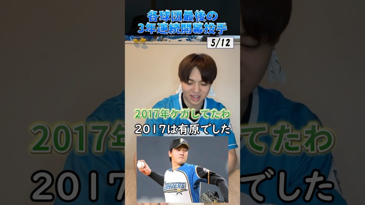 各球団・最後の3年連続開幕投手を当てろ！ #プロ野球 #野球 #北海道日本ハムファイターズ #福岡ソフトバンクホークス