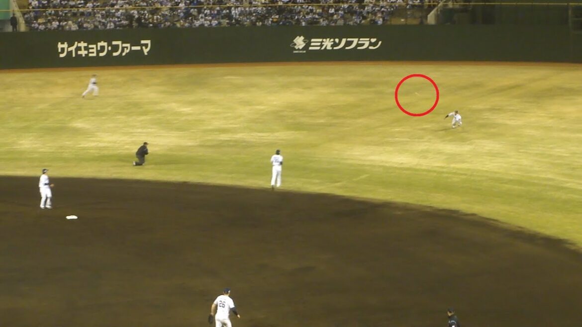 西武 西川愛也 ファインプレー　西武 vs ロッテ　2025年4月9日(水) 県営大宮球場