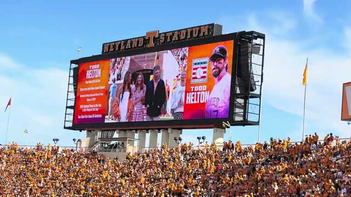 Neyland Stadium Honors VFL Todd Helton