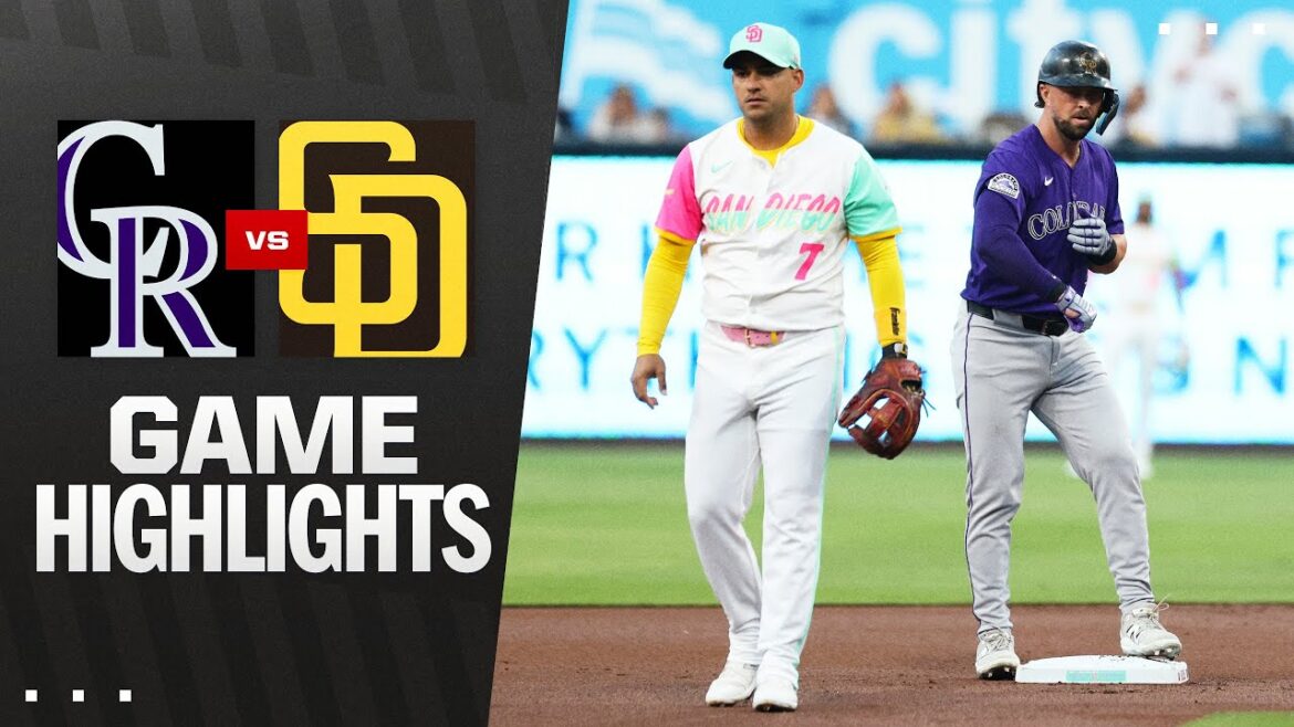 Rockies vs. Padres Highlights (4/11/25) | MLB Highlights
