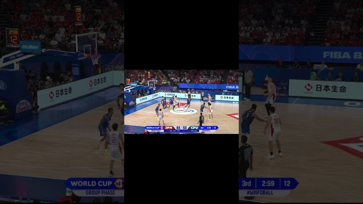 【男子日本代表バスケ】🆚カーボベルデ！最後にしっかりノーマークを作るホーバス・ジャパン。 #バスケ