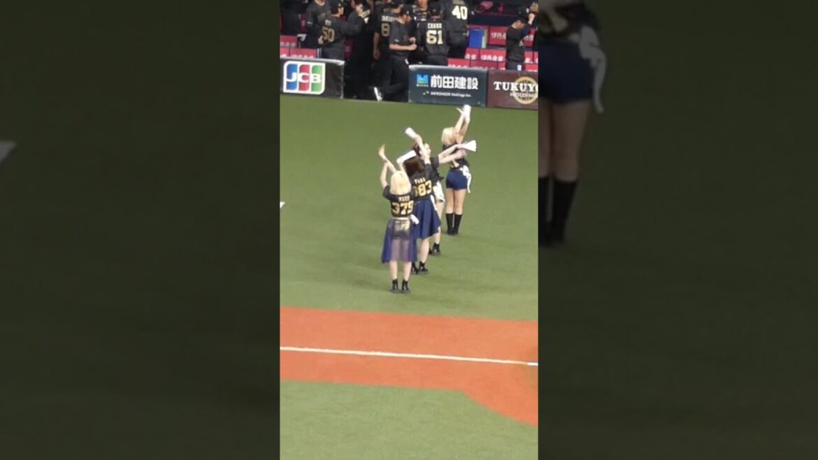 BsGirls が オリックスバファローズ の 試合開始を盛り上げます　#shorts