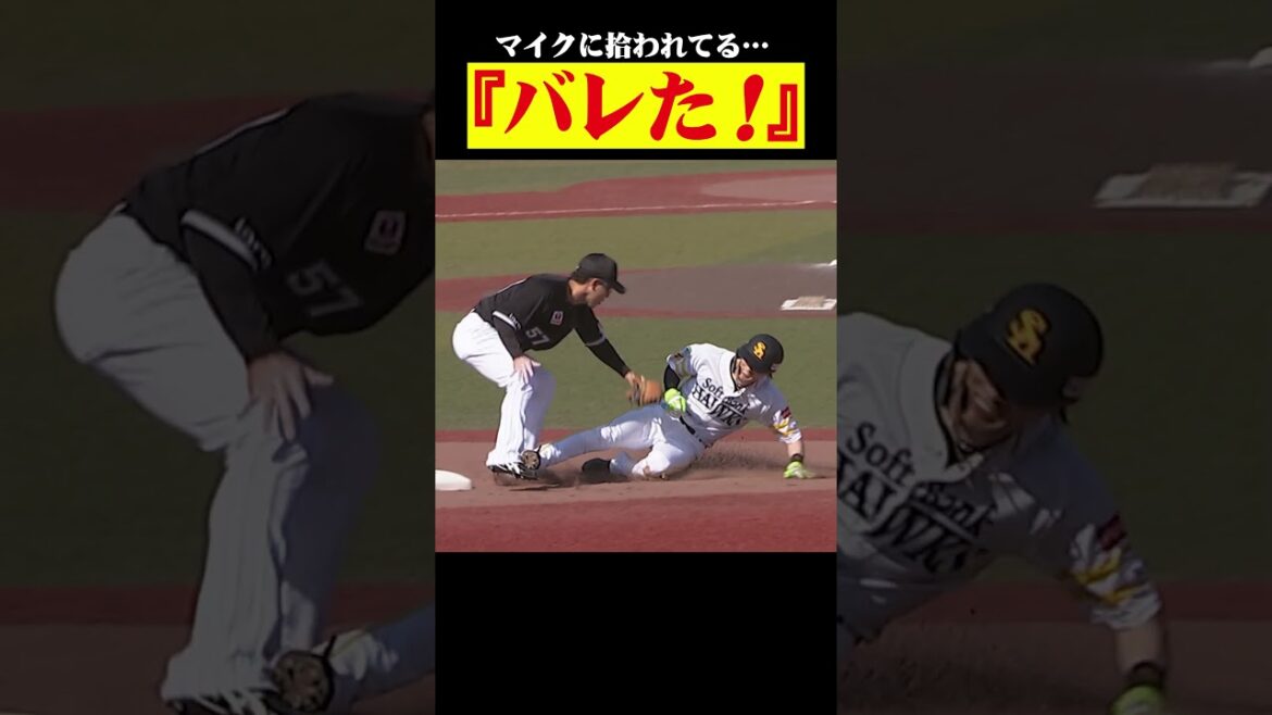 Pacific-League: 周東佑京「バレた!」 #shorts 周東佑京「バレた!」 #shorts