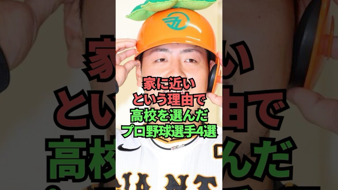 家に近いと言う理由で高校を選んだプロ野球選手4選 家に近いと言う理由で高校を選んだプロ野球選手4選
