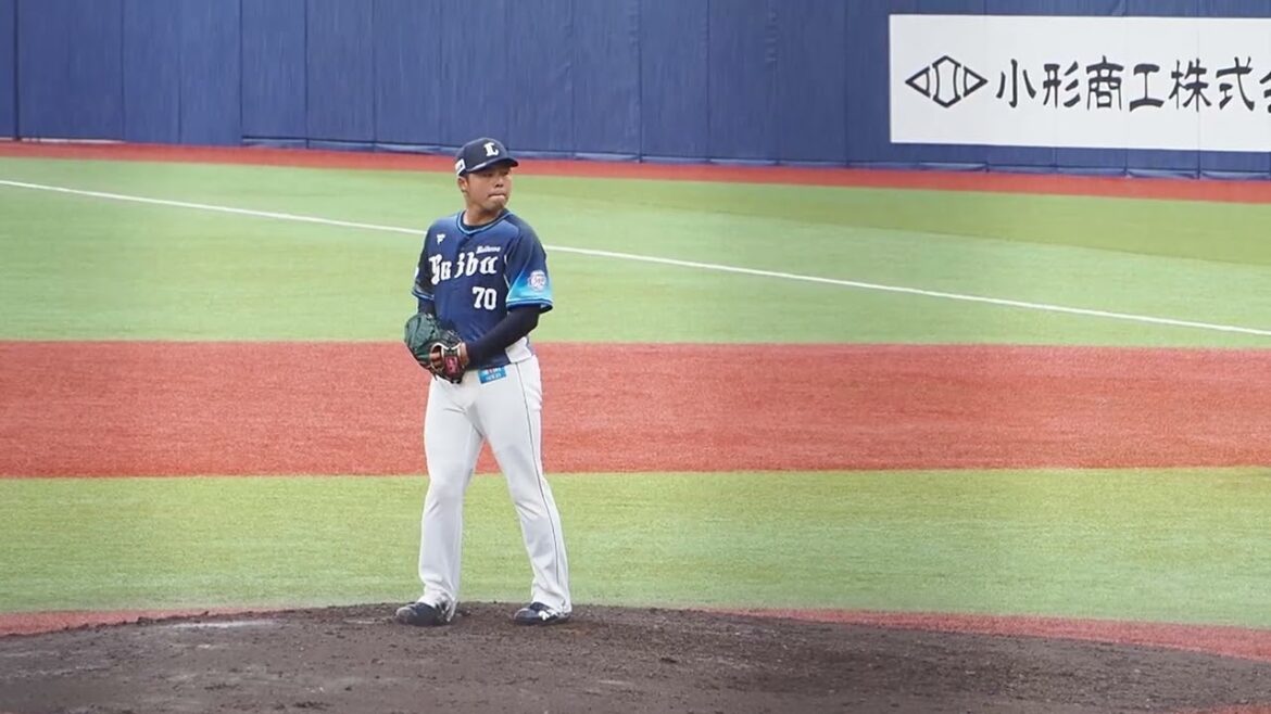 2025.04.06 オイシックス-埼玉西武 #豆田泰志 投球練習 (ハードオフスタジアム)